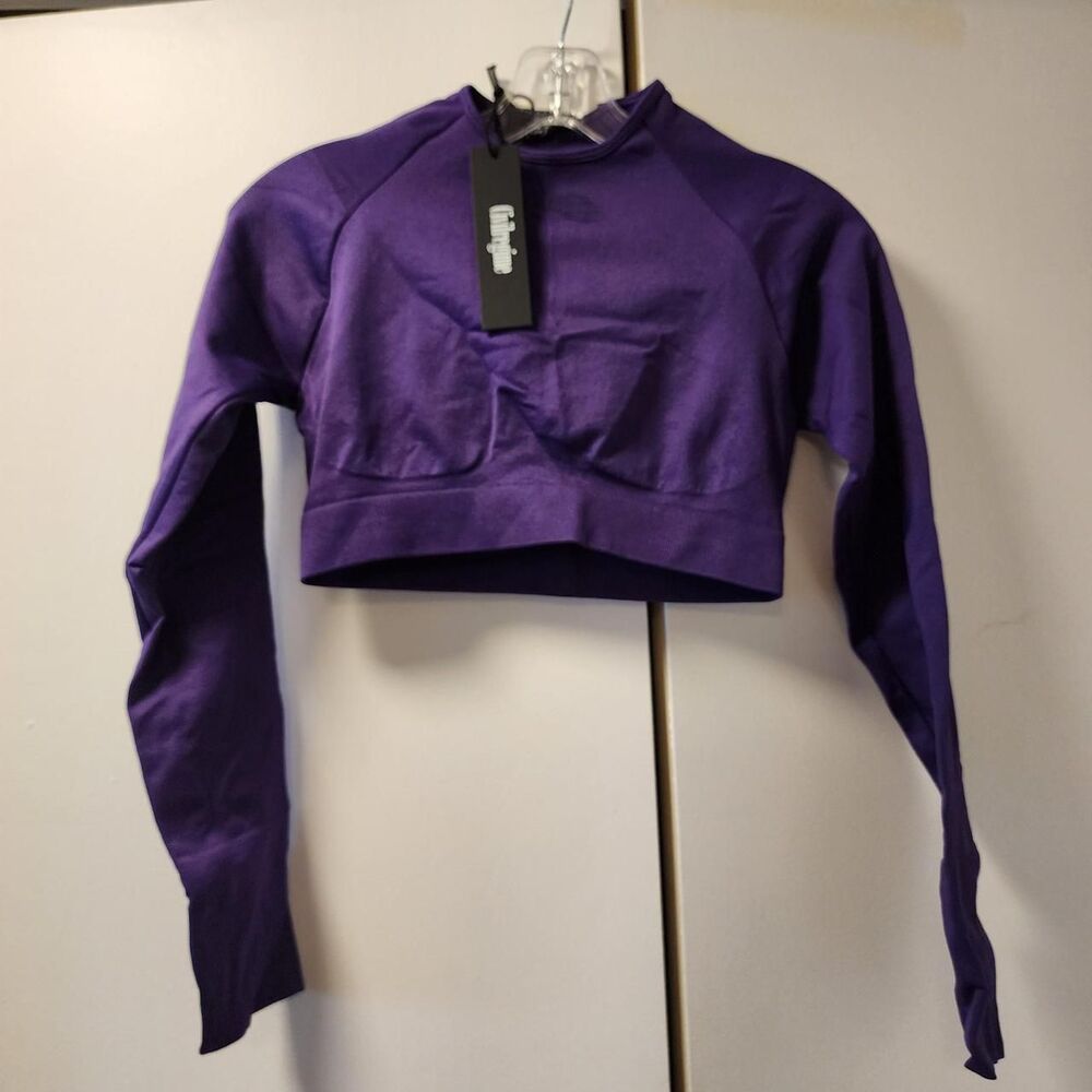 Civil-regime Women's Purple Crop-top